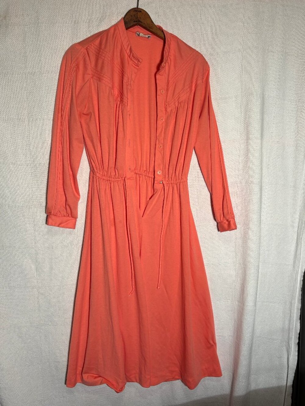 VINTAGE 90s DISCOVER TANGERINE MAXI COLUMN DRESS